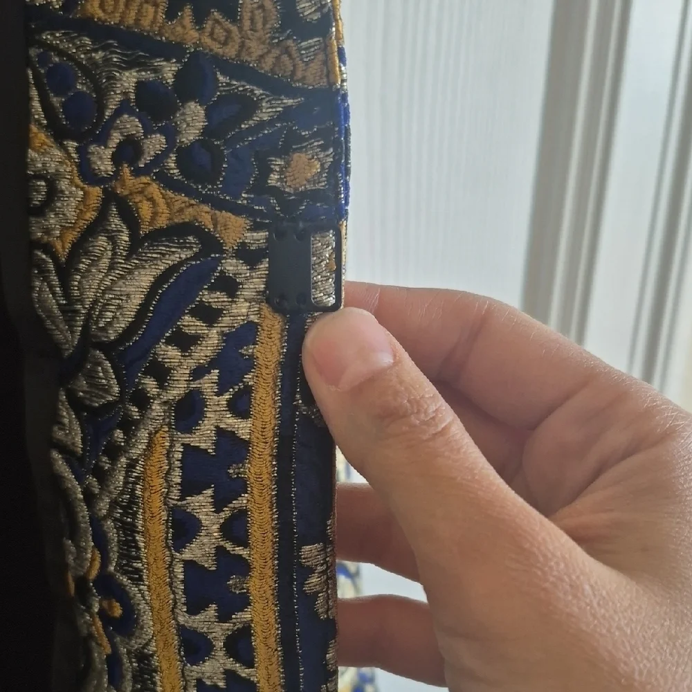 Alice + Olivia Blue and Gold Maxi Dress With Tags!! - Picture 6 of 7